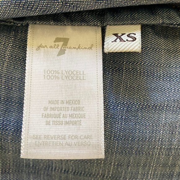 7 For All Mankind Denim Blouse - Picture 9 of 9